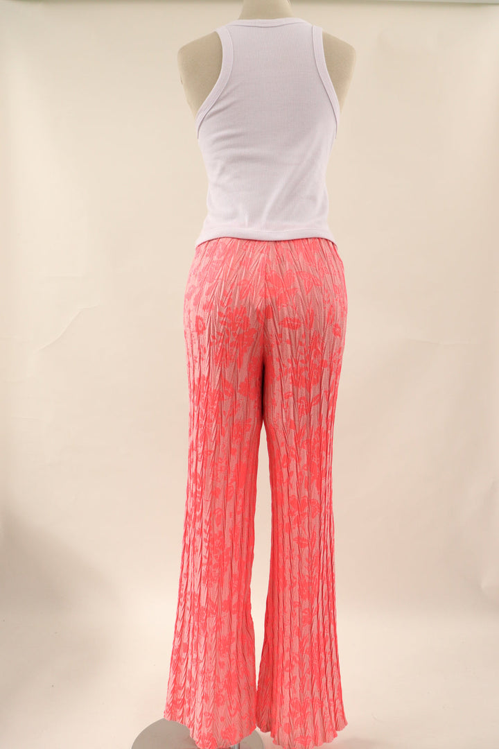 Pantalon Plisado Flores