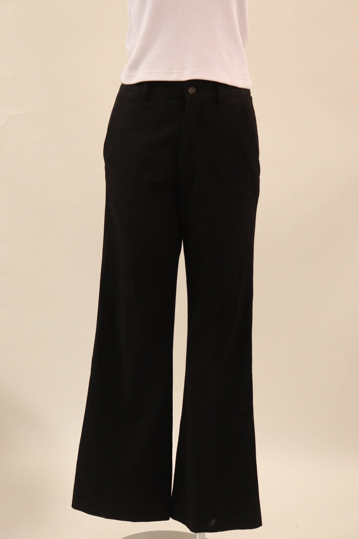 Pantalon recto Negro