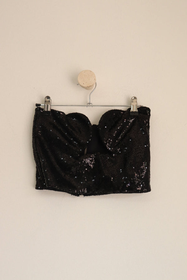 Corset Negro Lentejuelas