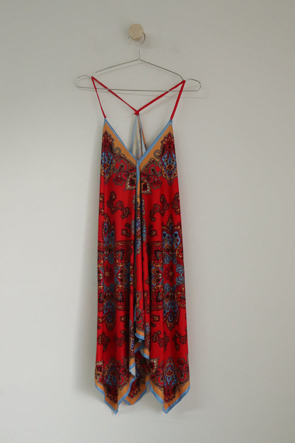 Vestido Paisley Rojo