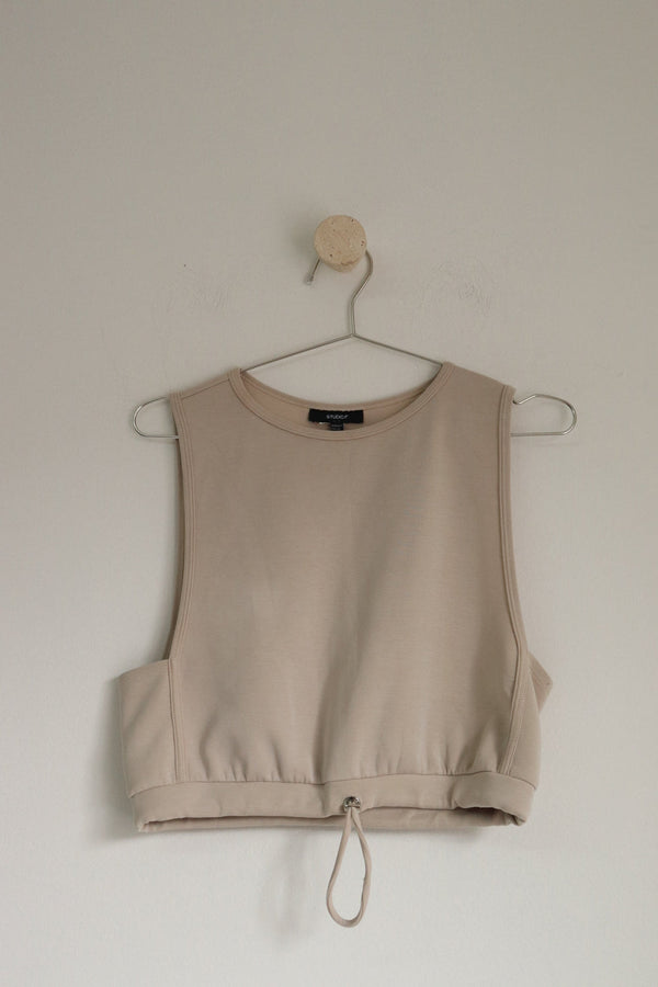 Top Beige Tiras