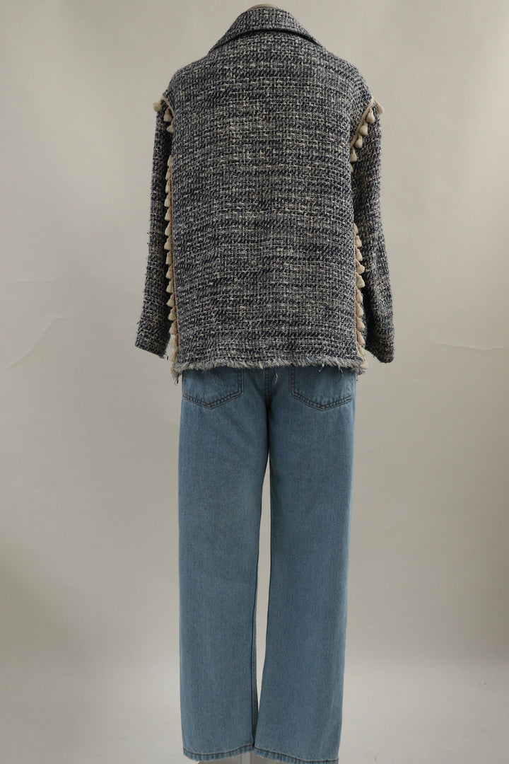 Chaqueta Tweed Azul