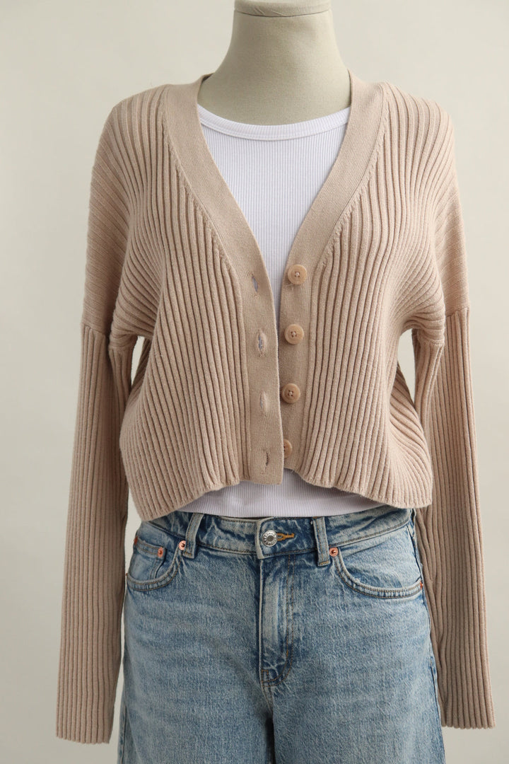 Cardigan Beige Botones