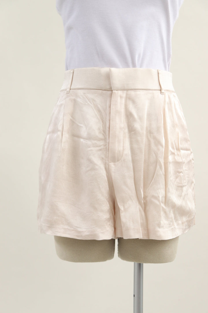 Short Satinado Beige