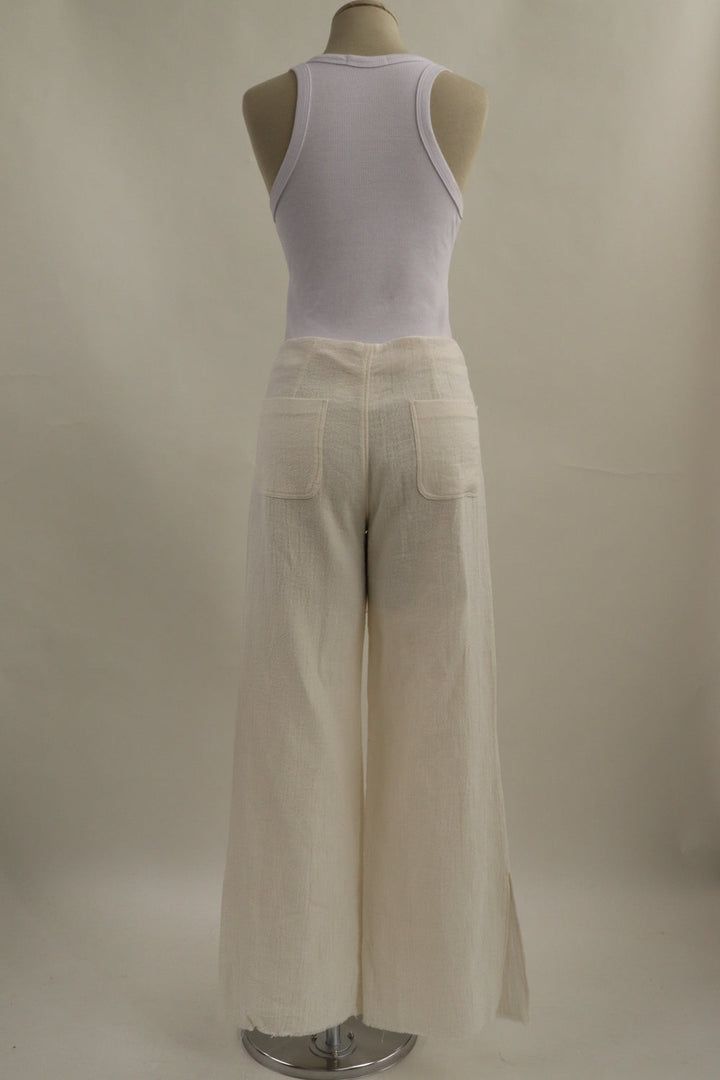 Pantalon Blanco Alto