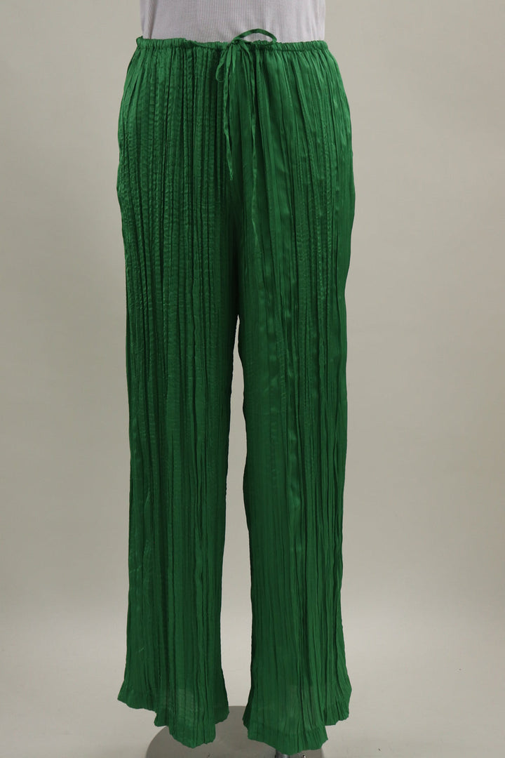 Pantalon Plisado Verde