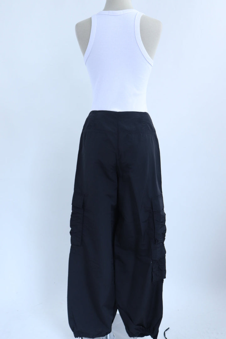 Pantalon Parachute Negro