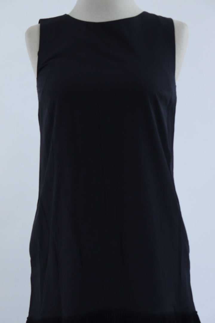 Vestido Negro Plisado