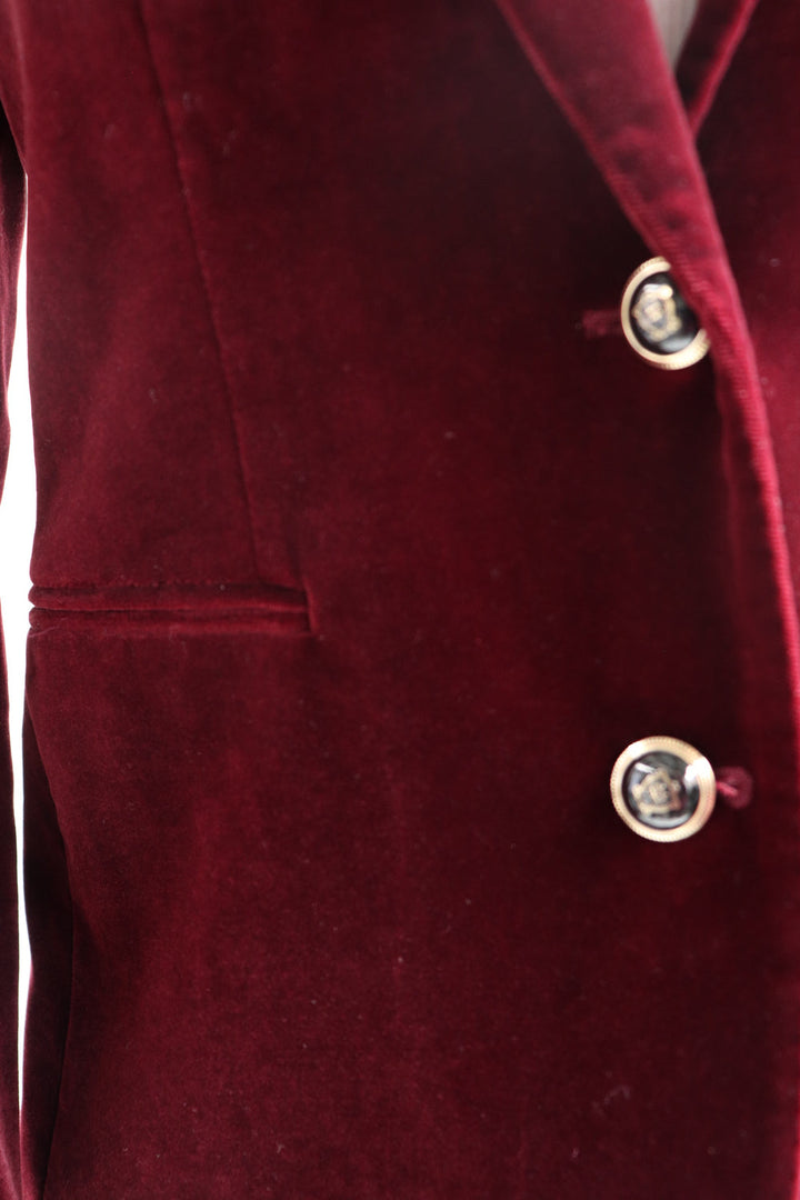 Blazer Terciopelo Vinotinto