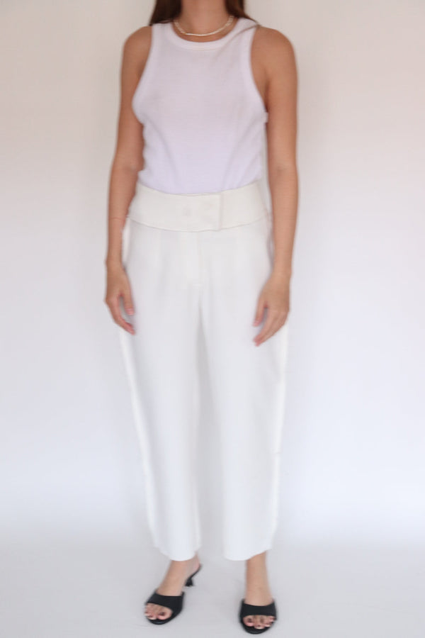 Pantalon Blanco Flecos