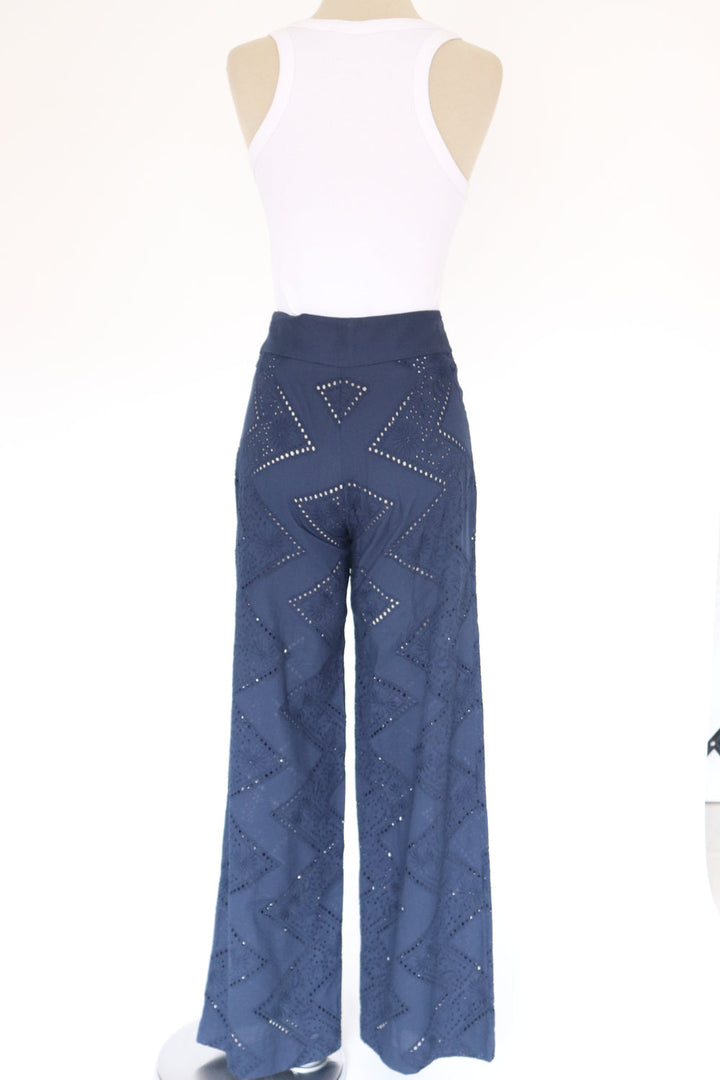 Pantalon Ojalillo Azul