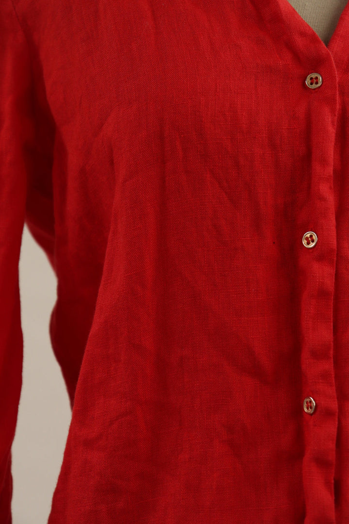 Camisa Lino Roja