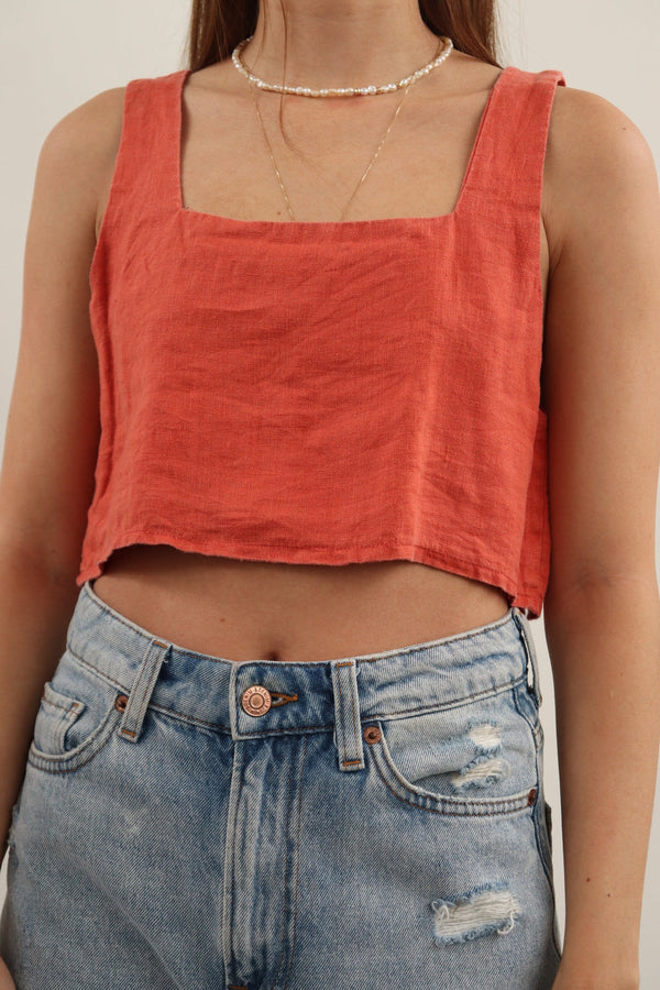 Crop Top Terracota