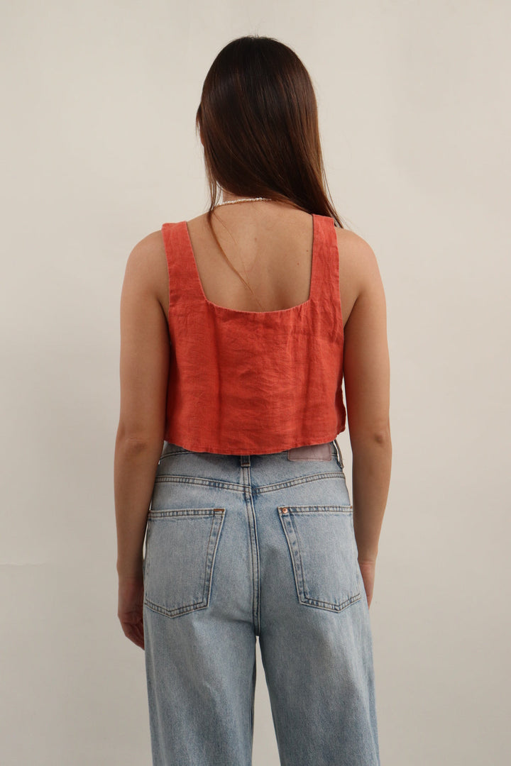 Crop Top Terracota