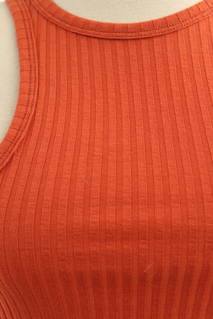 Micro Rib Terracotta Top Rib Terracota NGR127 – LOOK TWICE CO