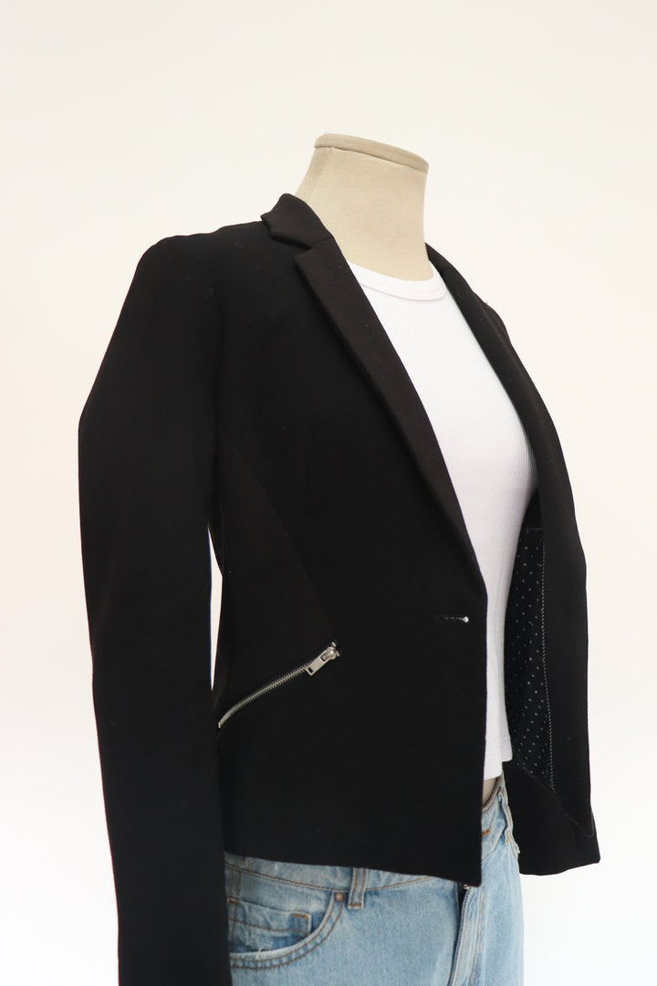 Blazer Negro Bolsillos