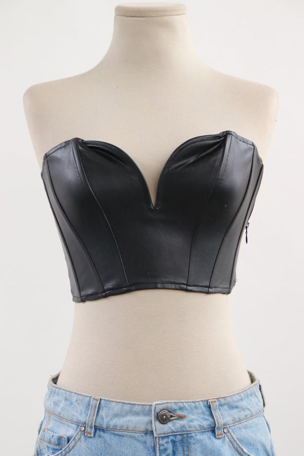 Corset Negro Piel