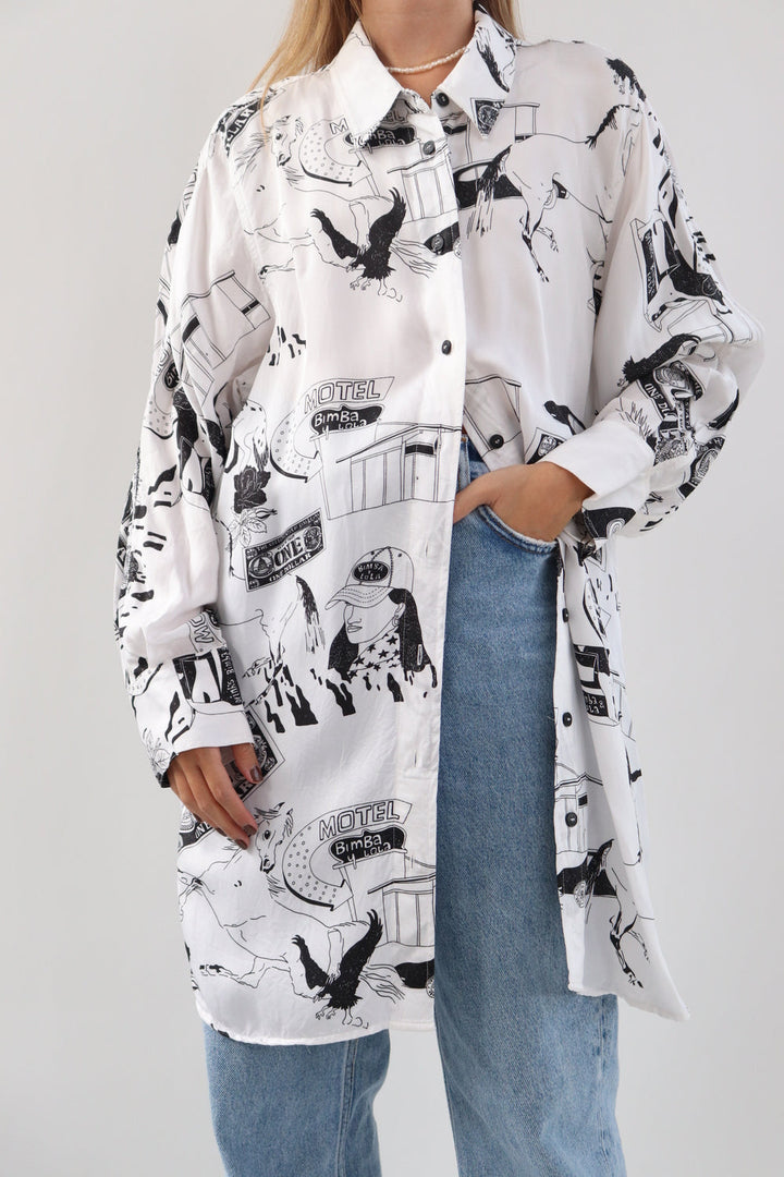 Camisa Estampado Caballos