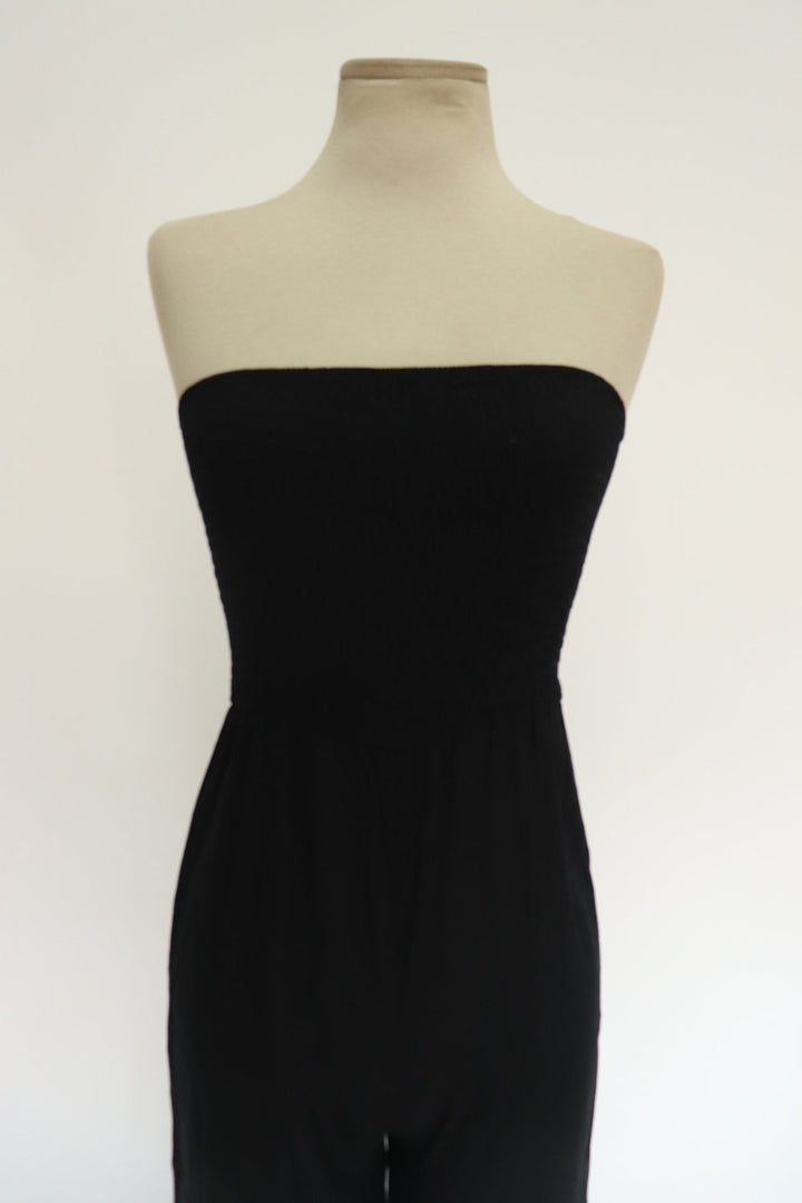 Jumpsuit Negro Strapless