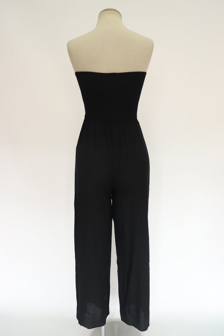 Jumpsuit Negro Strapless