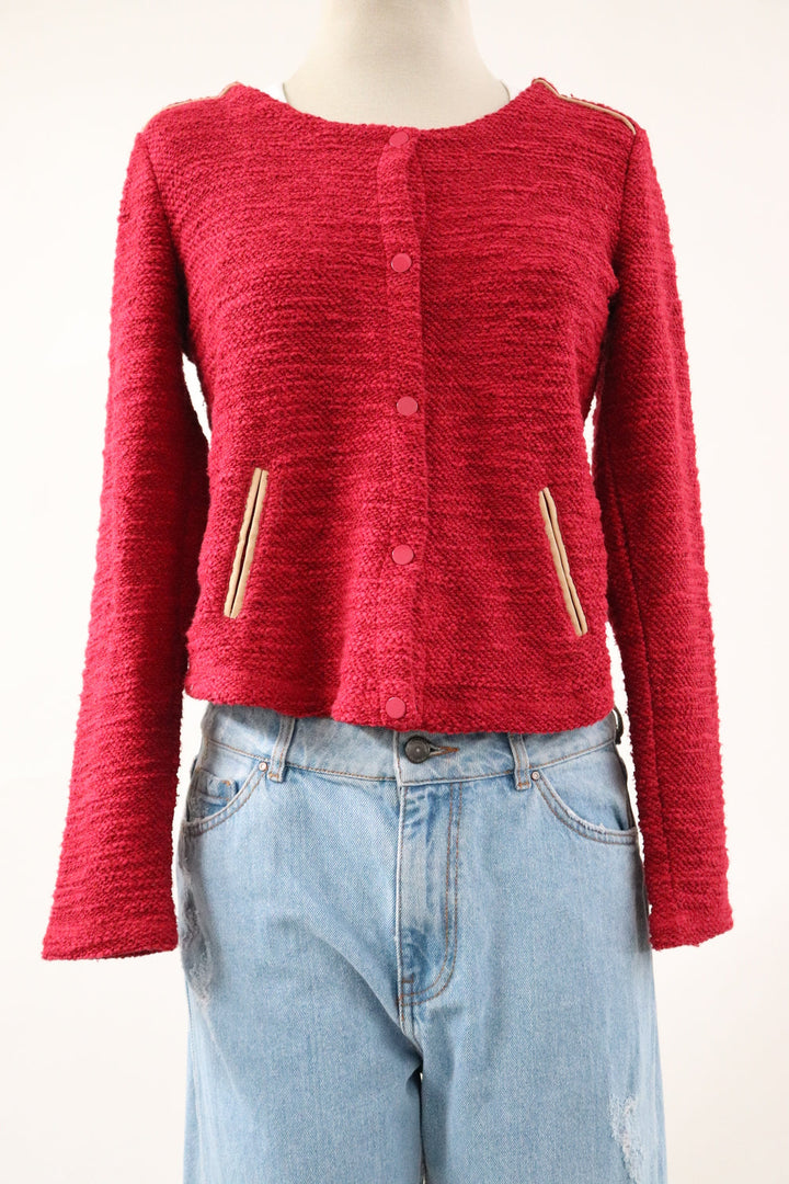 Cardigan Rojo Botones