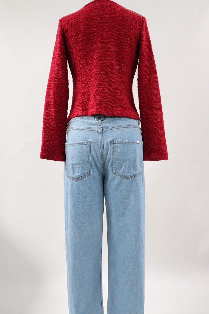 Cardigan Rojo Botones