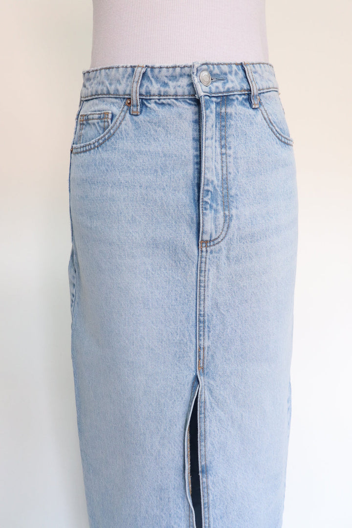 Falda Denim Maxi
