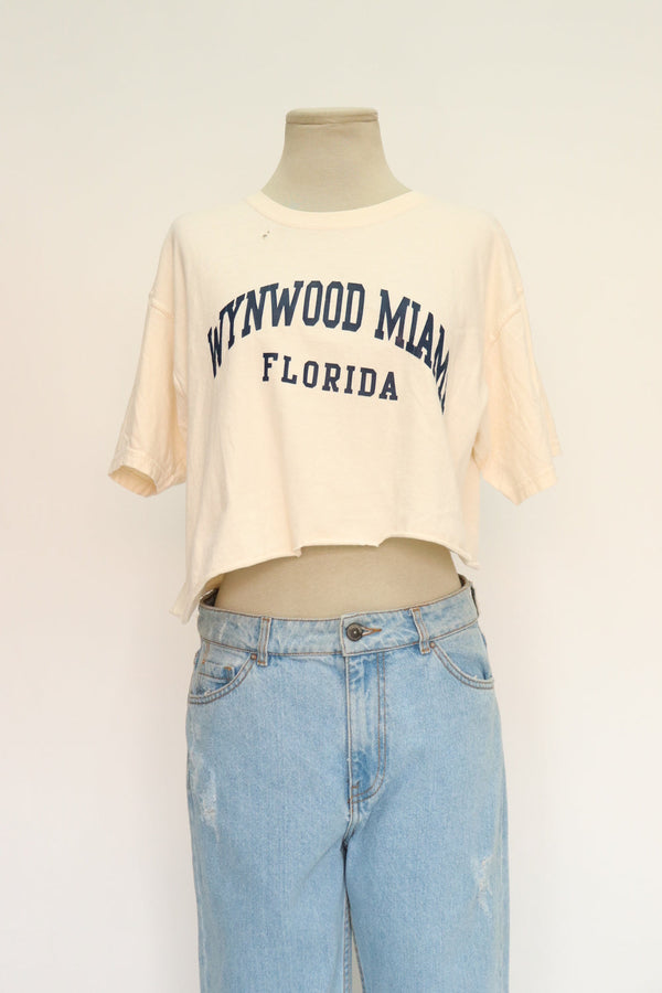 Camiseta Beige Crop