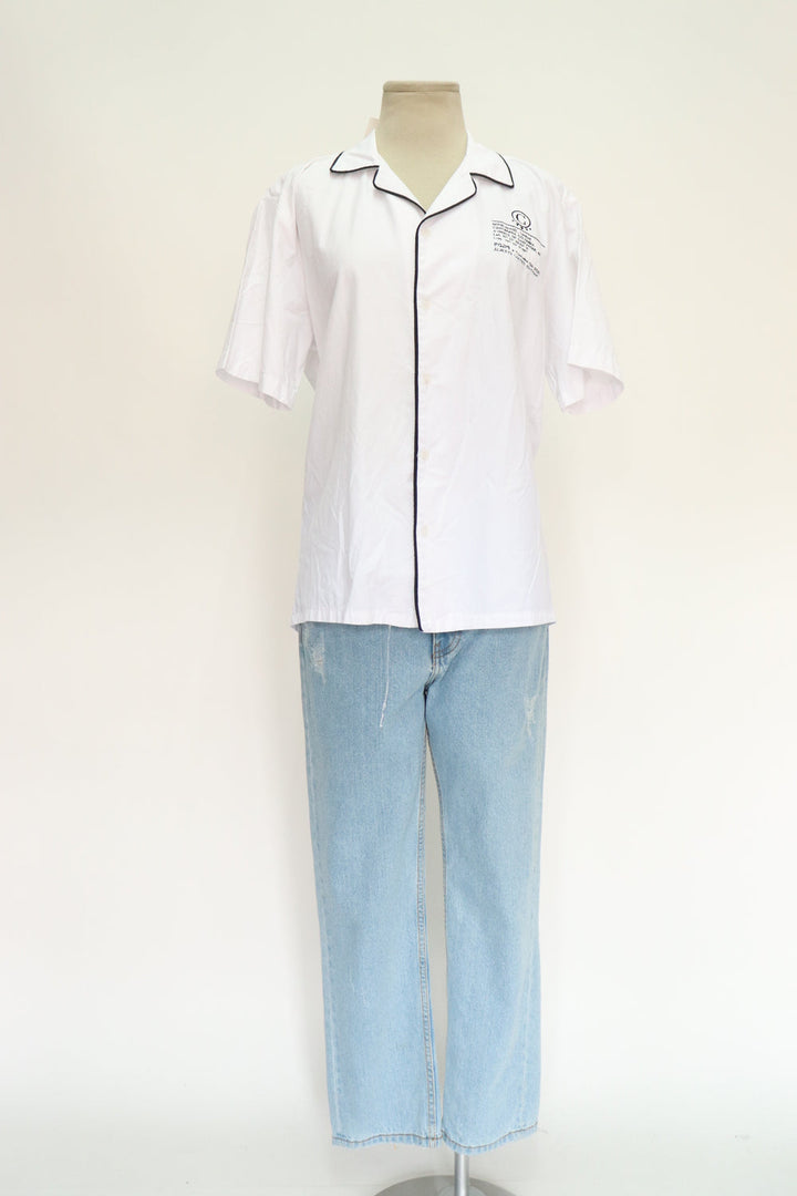 Camisa Blanca Bordada