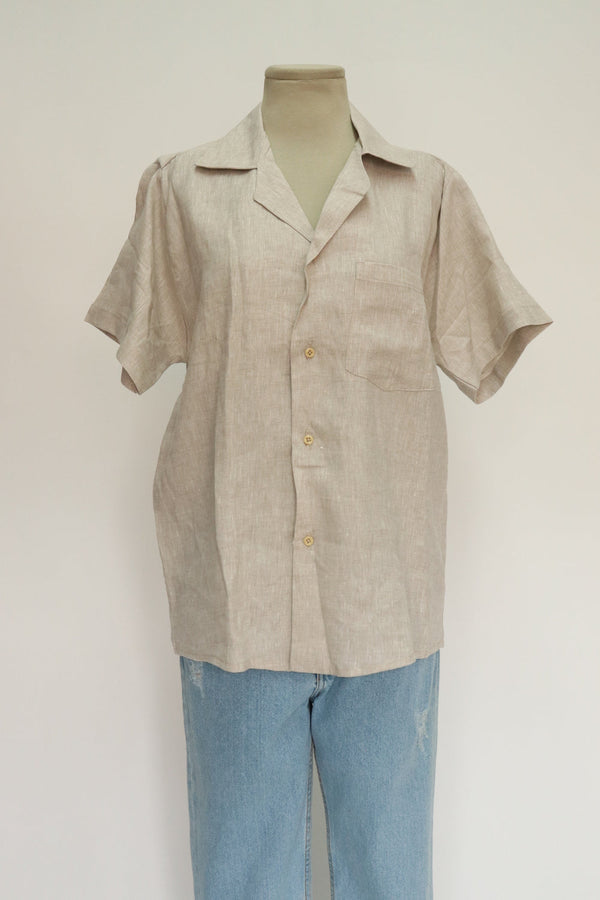 Camisa Lino Beige