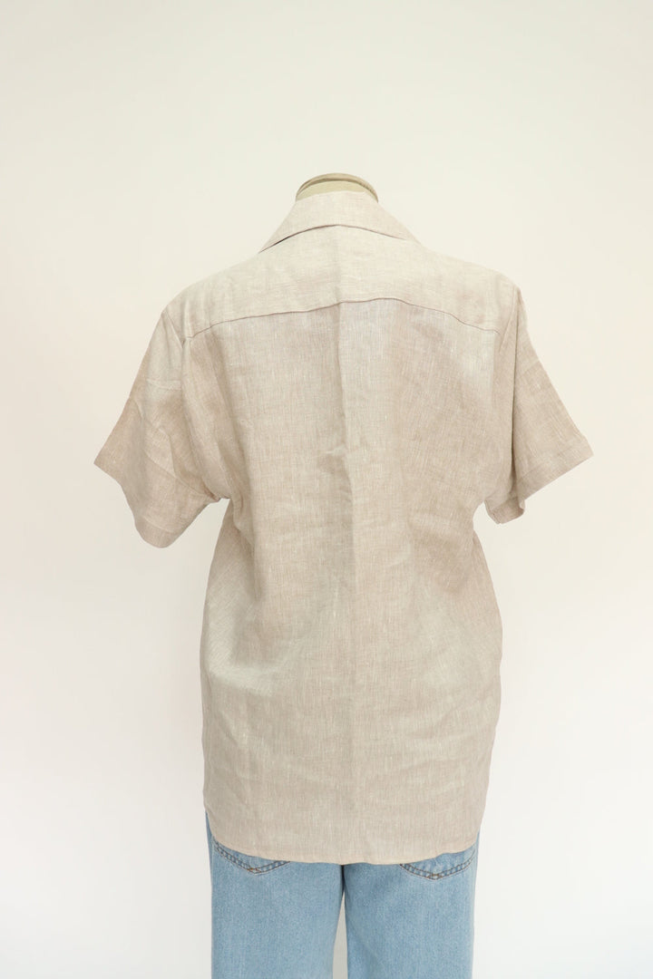 Camisa Lino Beige