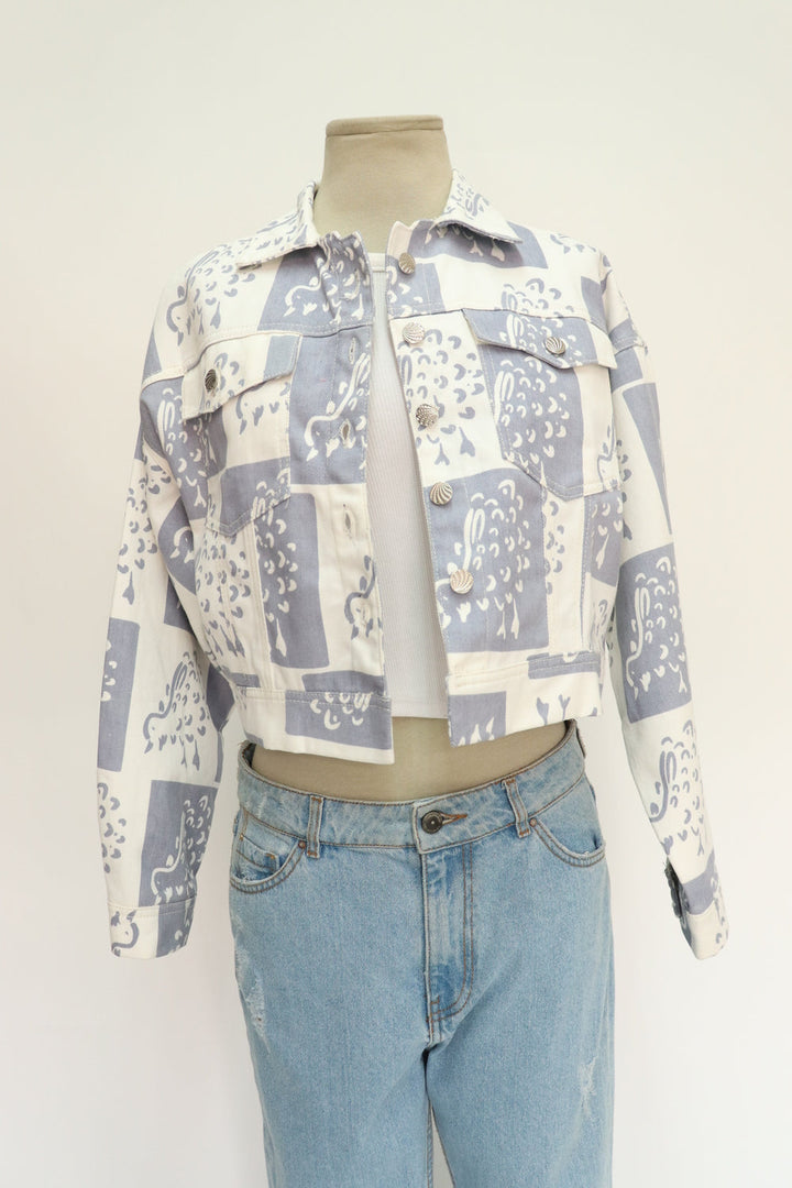 Chaqueta Crop Estampada