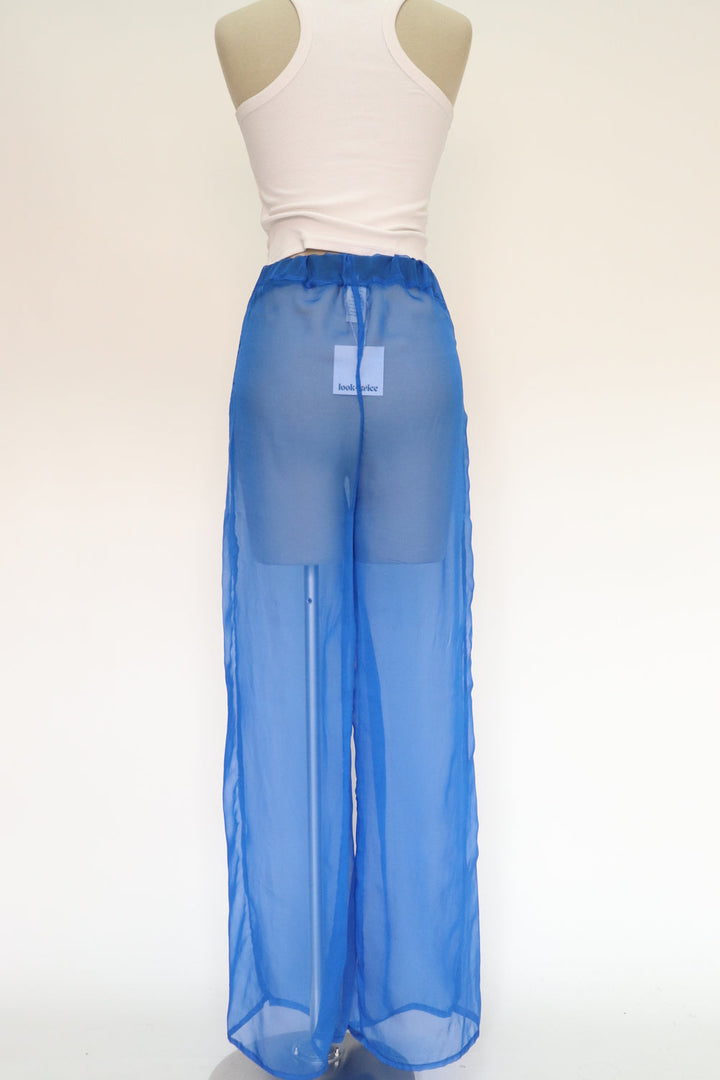 Pantalon Traslucido Azul