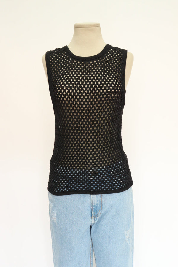 Top Crochet Negro