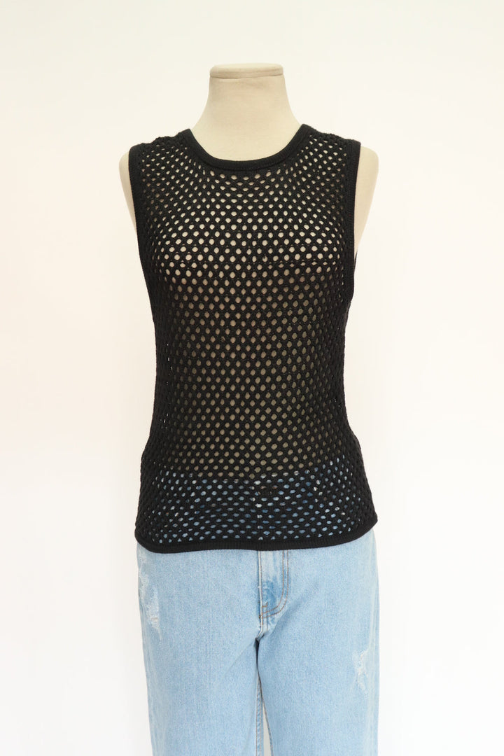 Top Crochet Negro