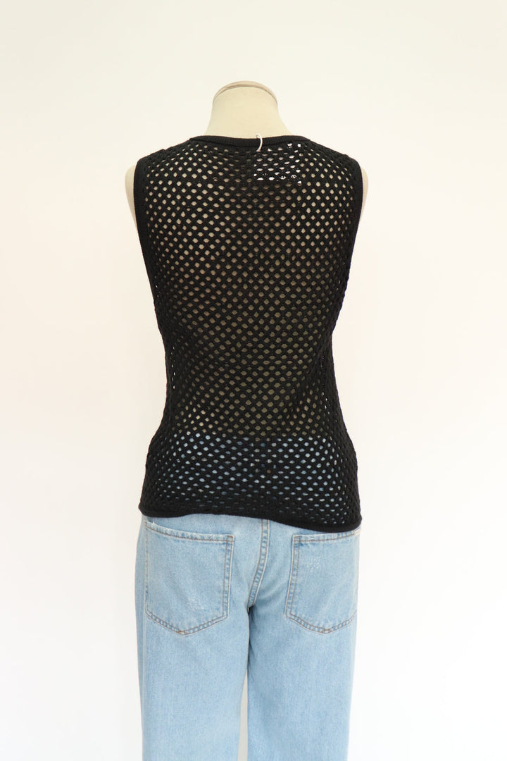 Top Crochet Negro