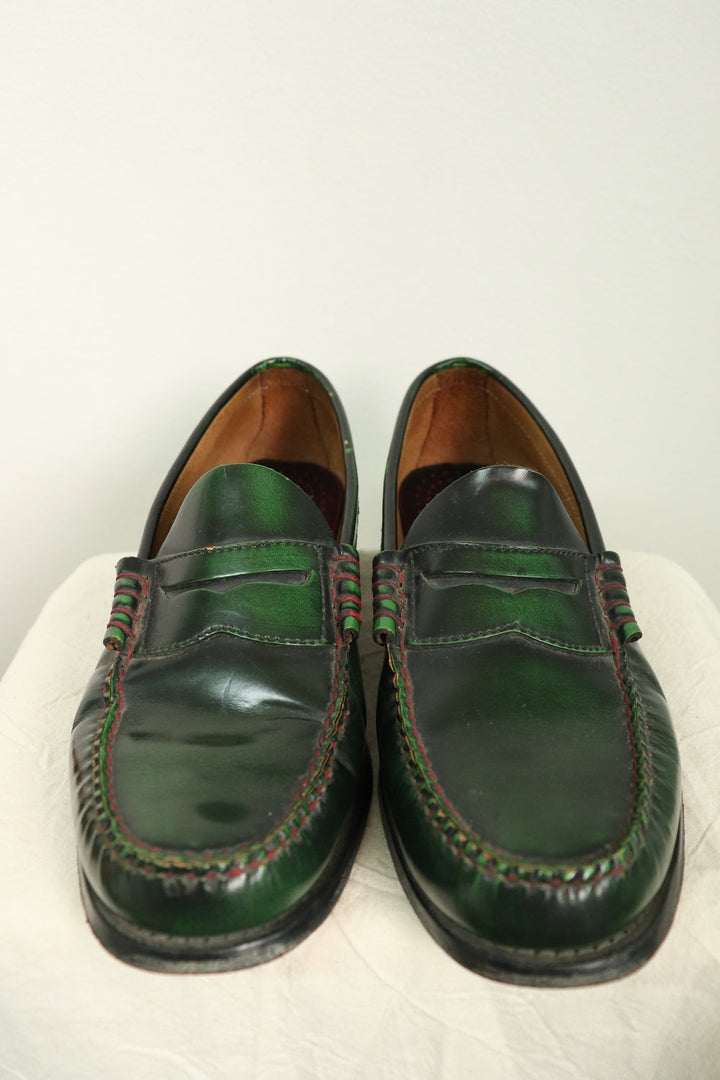 Mocasines Verdes Oscuros