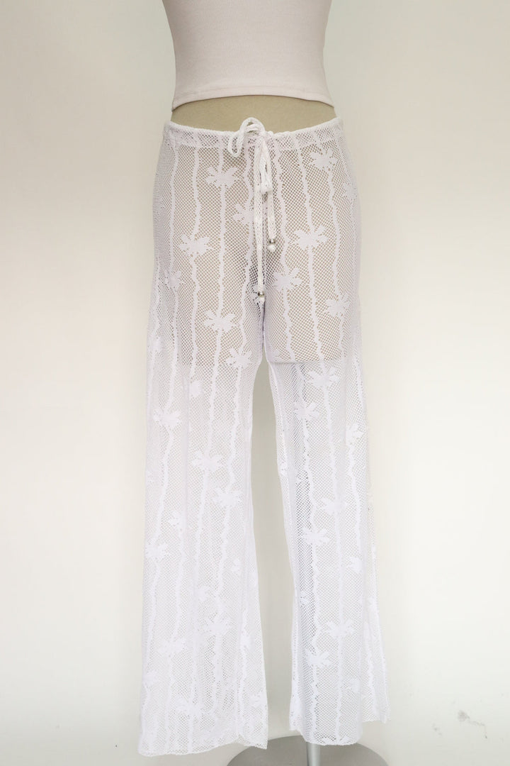 Pantalon Encaje Blanco