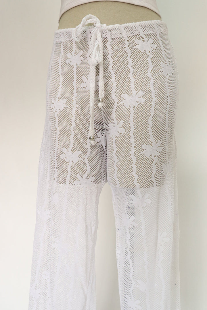 Pantalon Encaje Blanco