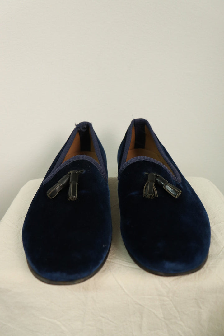 Mocasines Azul Velvet