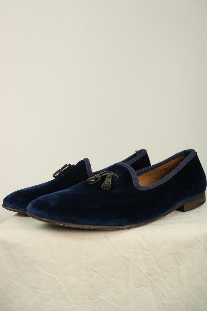 Mocasines Azul Velvet