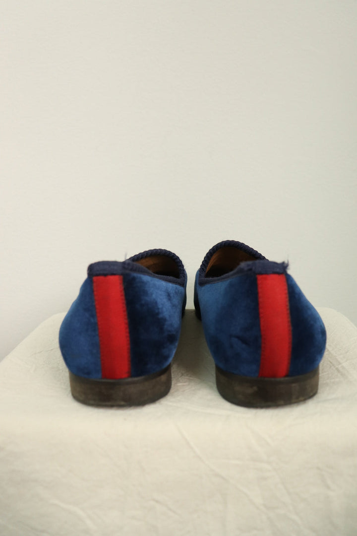 Mocasines Azul Velvet