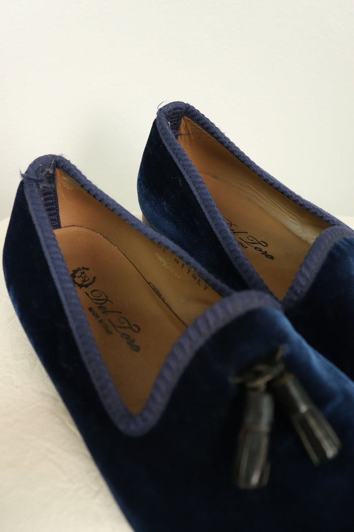 Mocasines Azul Velvet