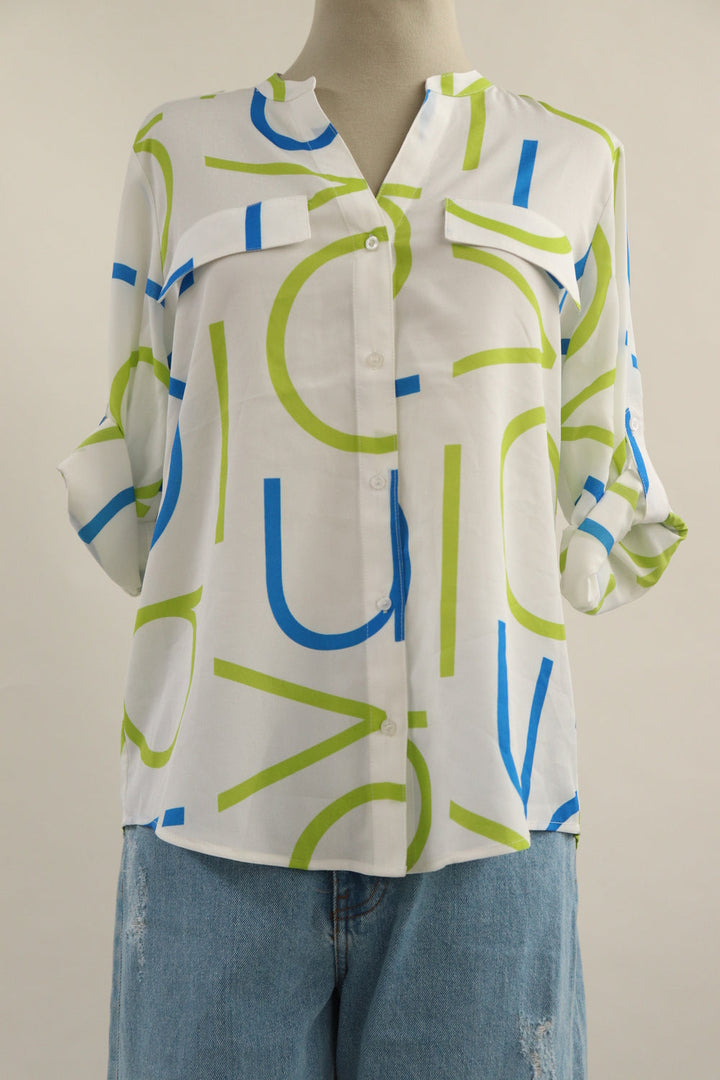 Camisa Lineas Blanca