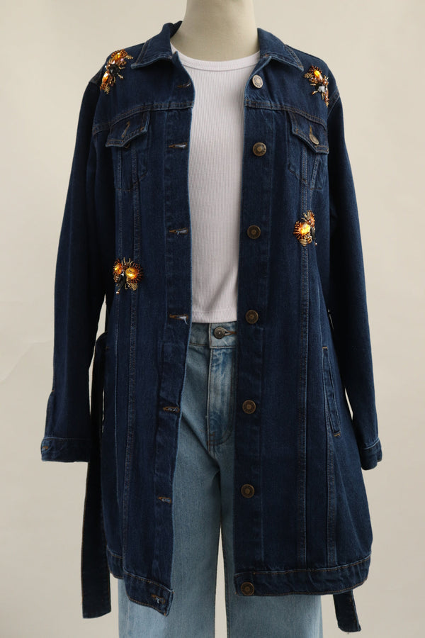 Chaqueta Denim Larga