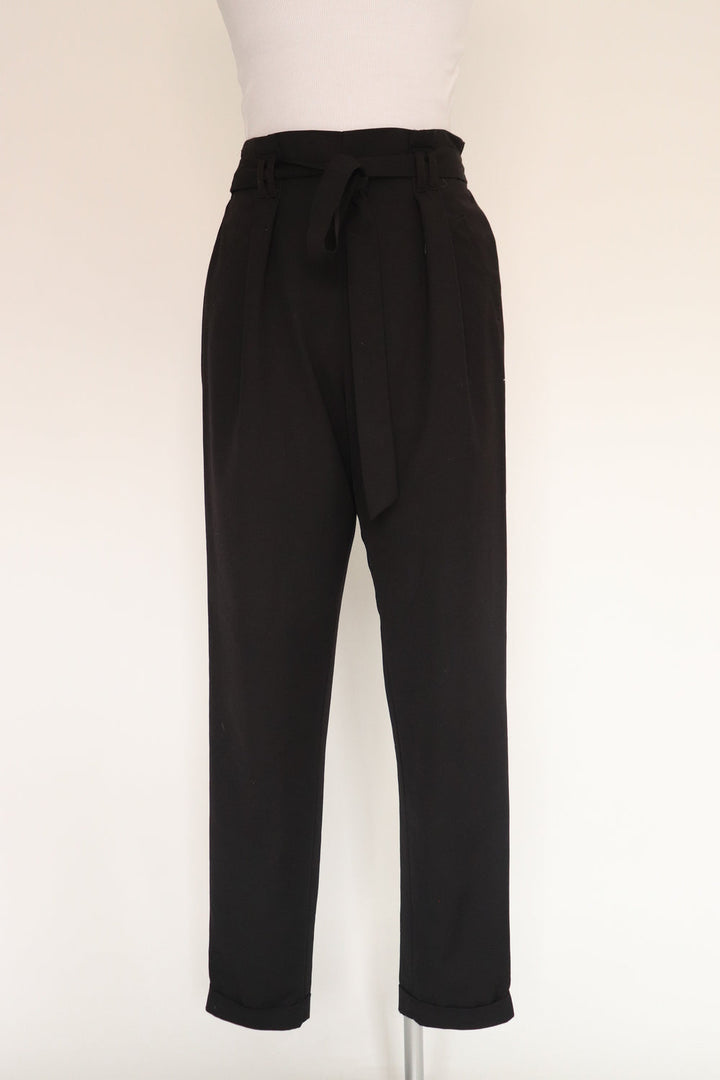 Pantalon Paperbag Negro