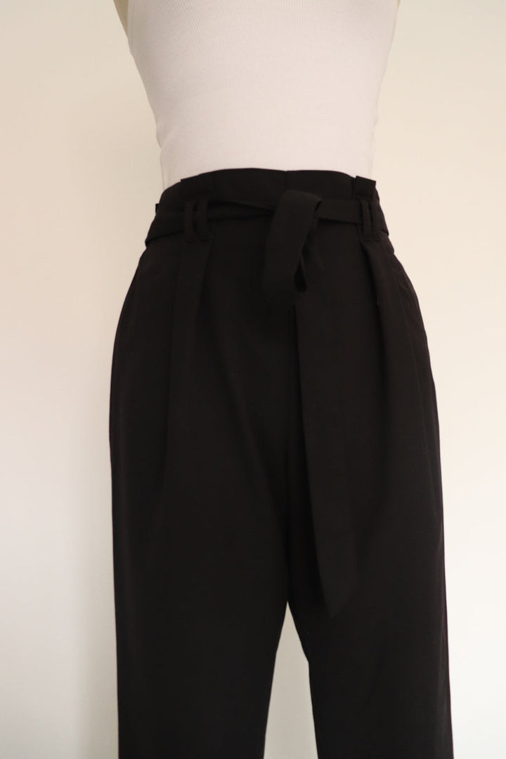 Pantalon Paperbag Negro