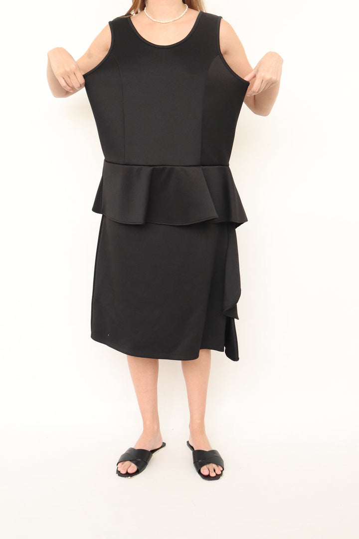 Vestido Peplum Negro