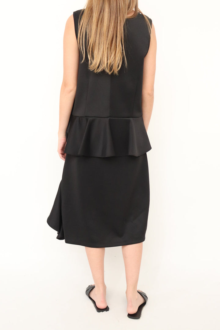 Vestido Peplum Negro