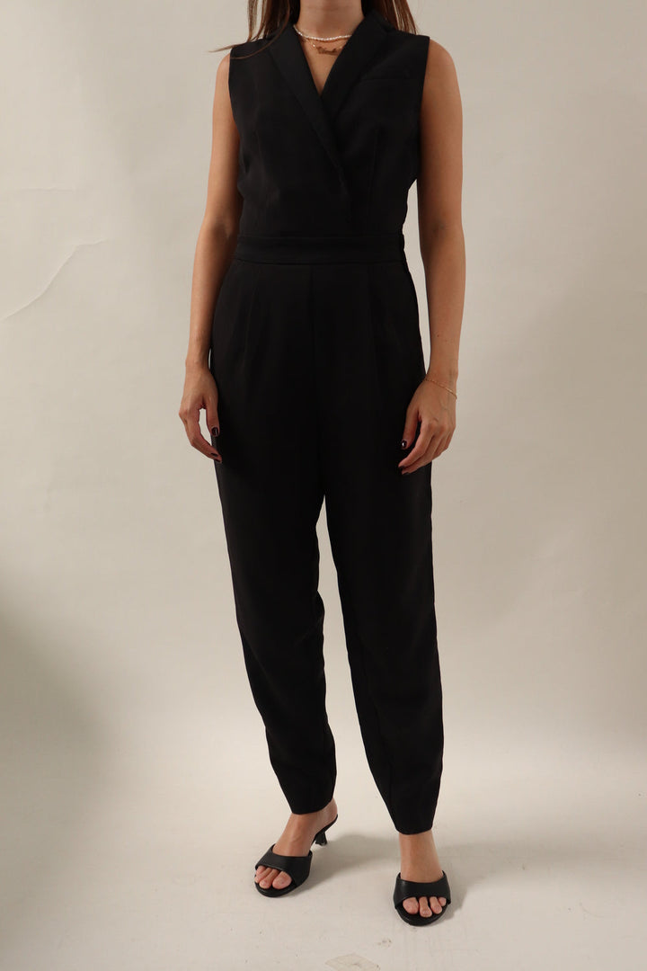 Jumpsuit Negro Cuello